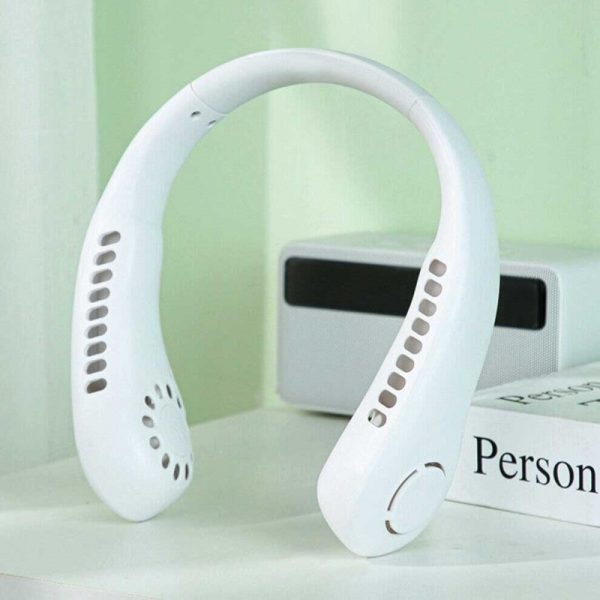 Portable Bladeless Neck Fan Rechargeable Cooling