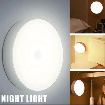 New USB Charging Motion Sensor Light | Wireless LED Night Lamp with Human Induction | Ideal for Bedroom, Wardrobe, Closet, and Staircase