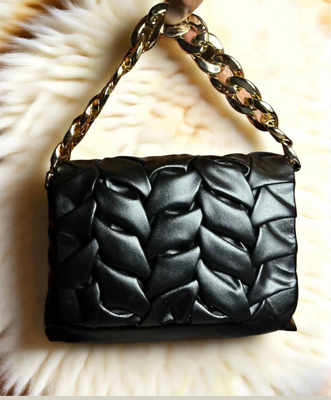 Classic Hand Wallet & Shoulder Cary (Black)